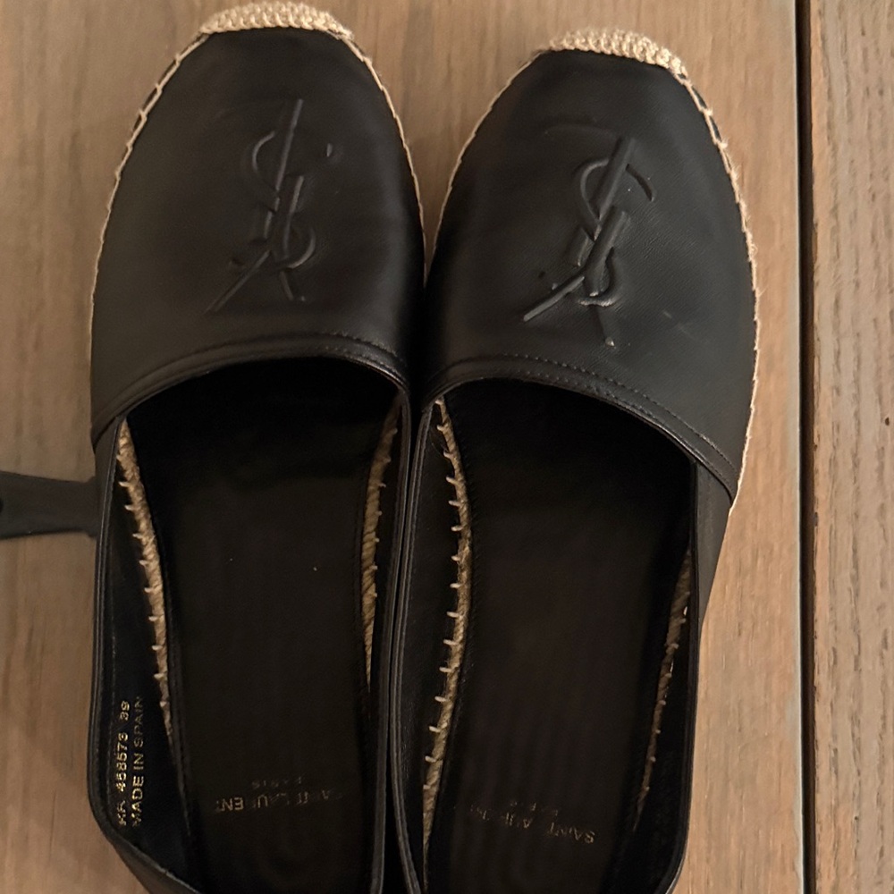 Yves Saint Laurent Black Espadrilles
